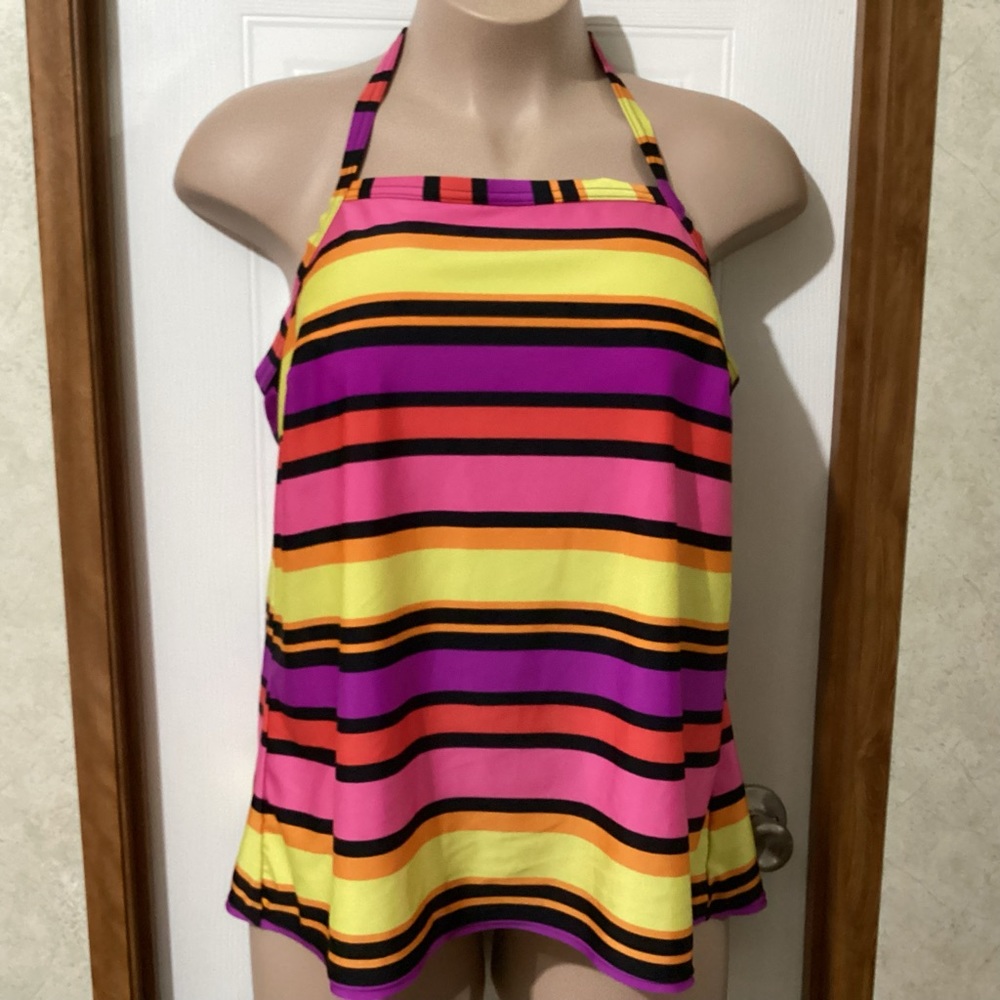 Cacique Purple and Orange Swim Coverup